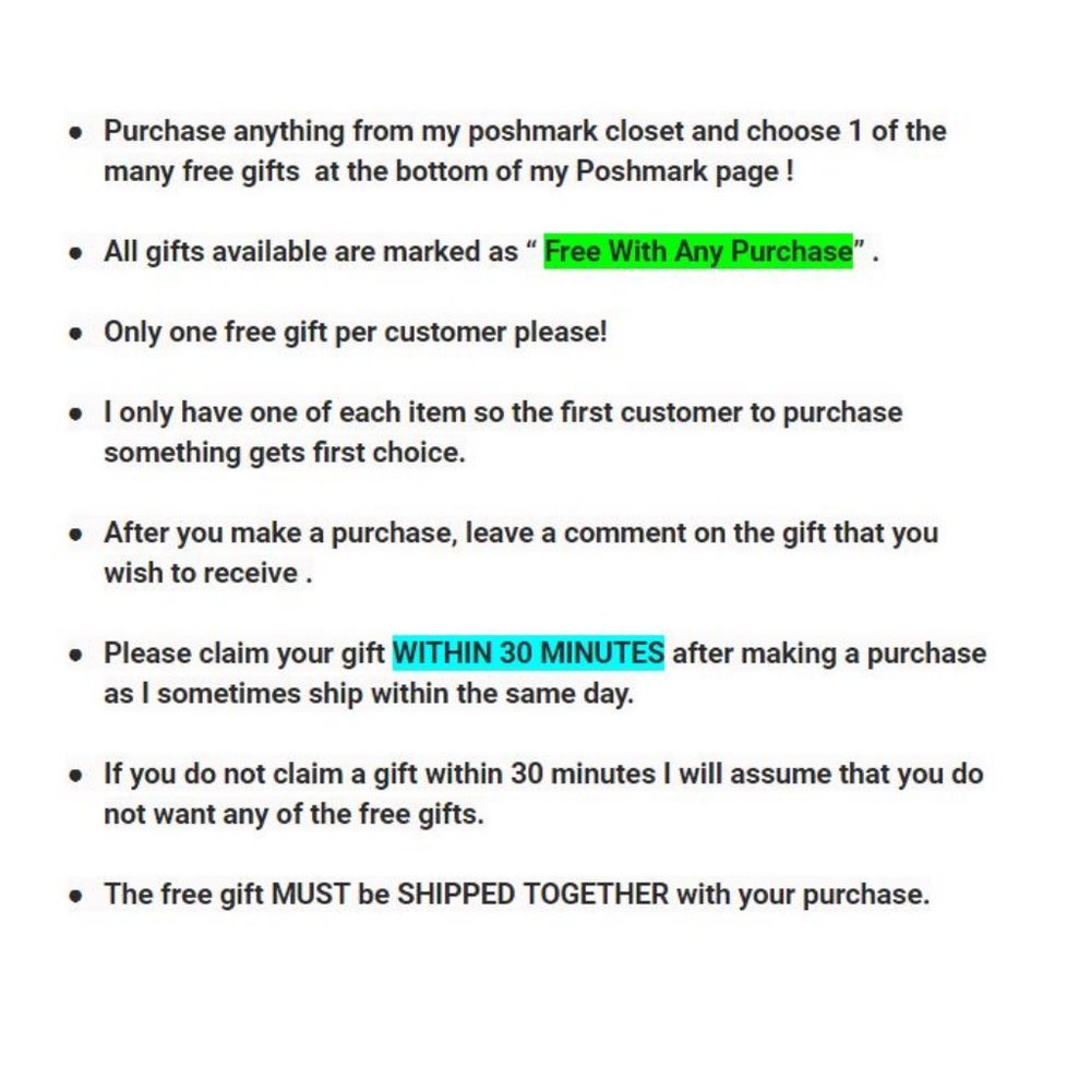 Choose 1 FREE GIFT with any purchase! - Picture 2 of 2